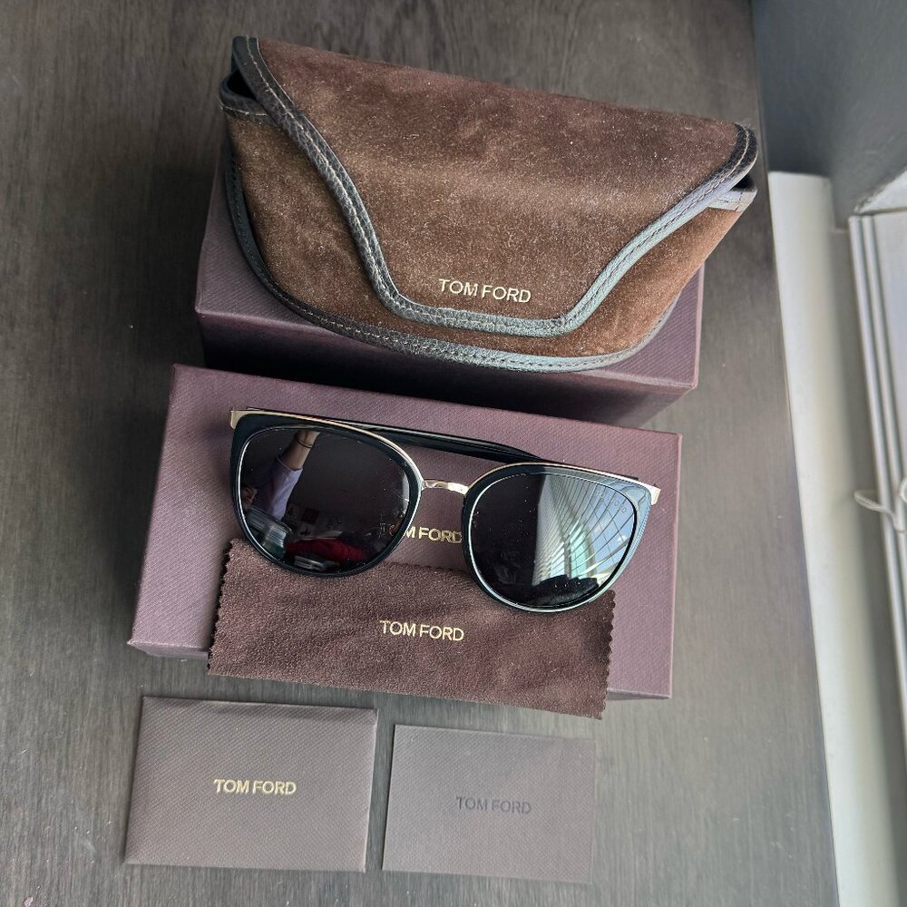 TOM FORD Women's Cat Eye Sunglasses (FT0640-K)